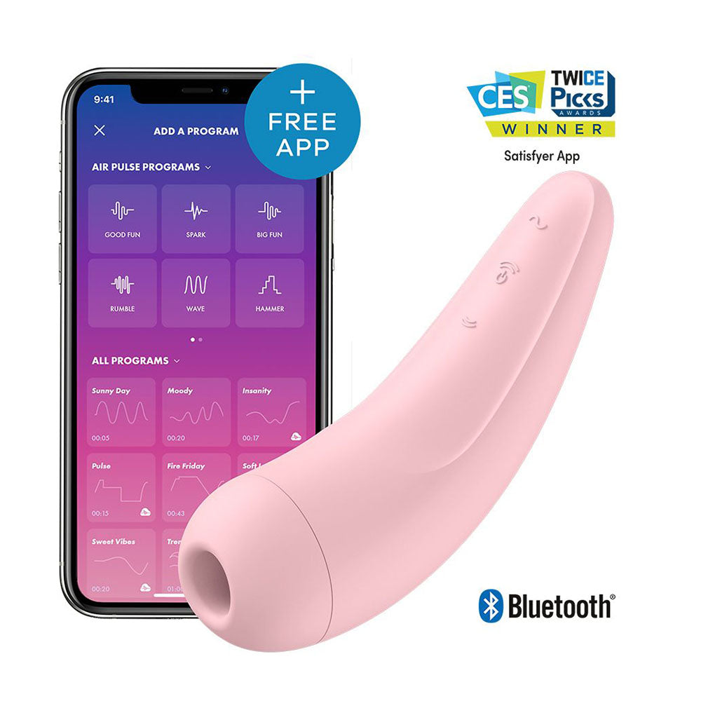 Satisfyer Curvy 2 Plus Clitoral Massager App-Enabled Pink