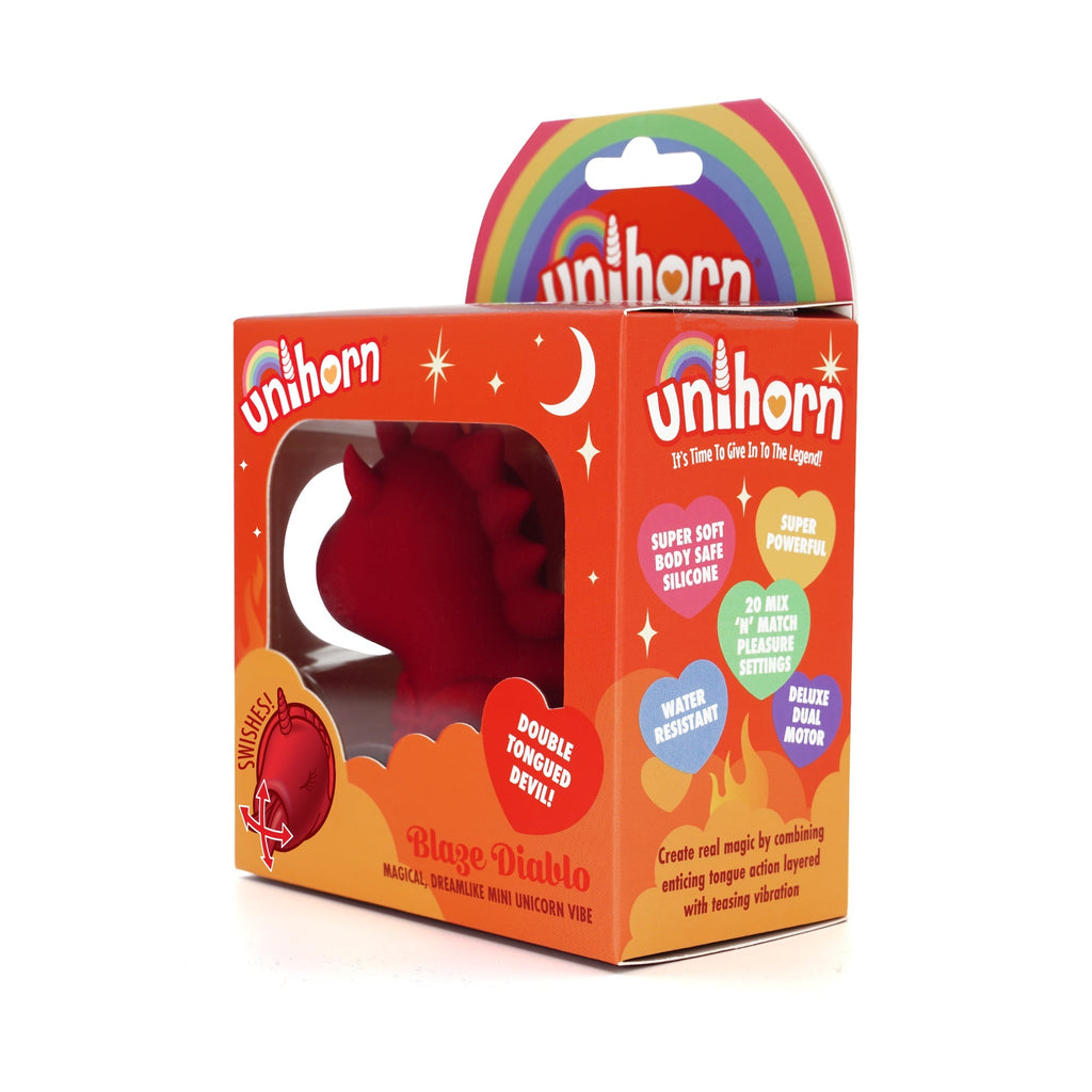 Blaze Diablo Unicorn Swishing Tongue Vibrator