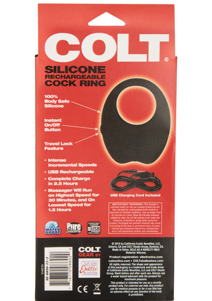COLT Silicone Rechargeable Cock Ring