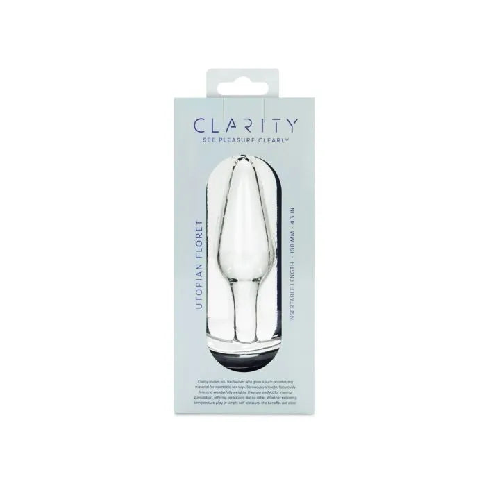 Clarity - Glass Dildo - Utopian Floret