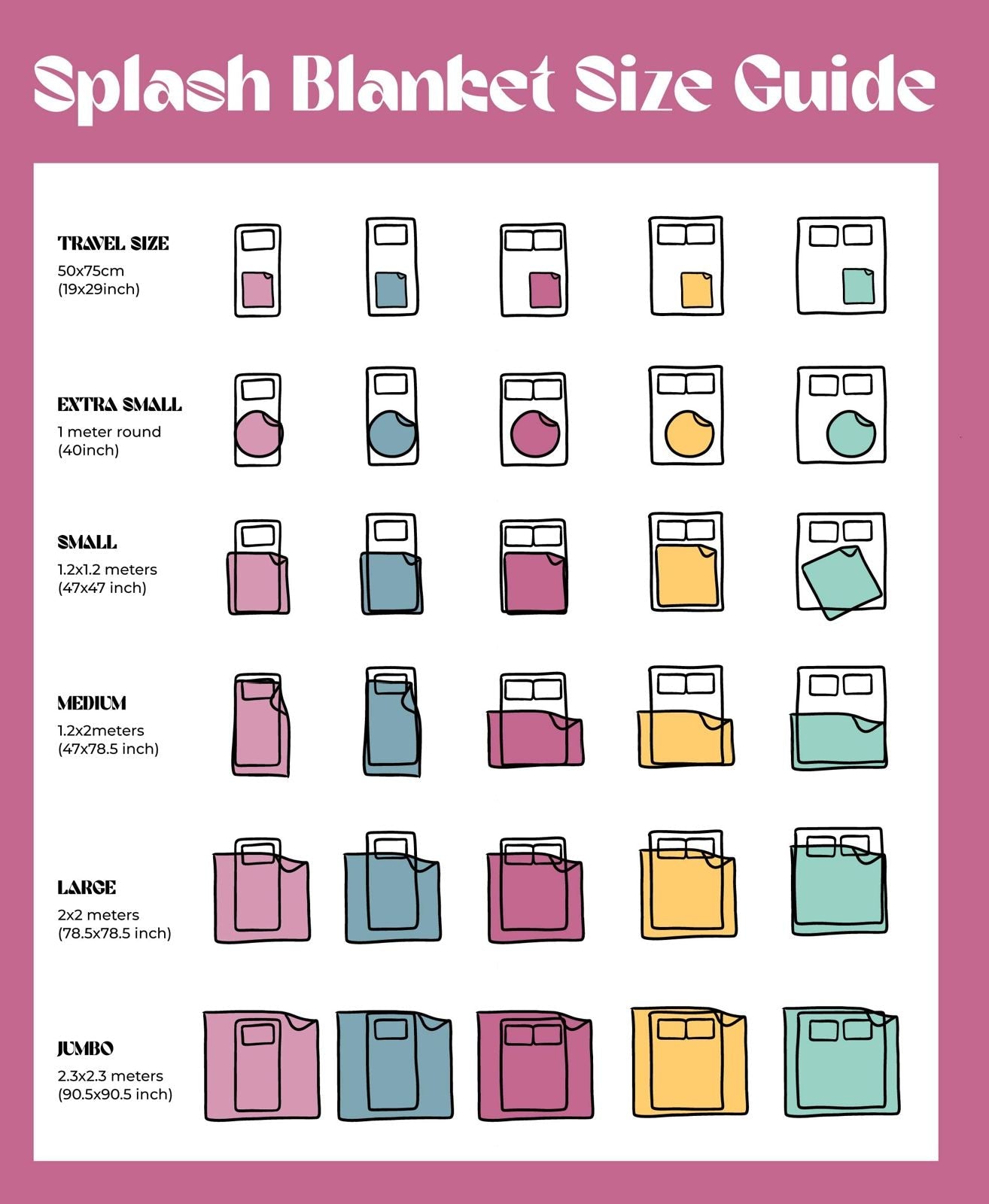 Waterproof Splash Blanket™ - Black on Black The OG