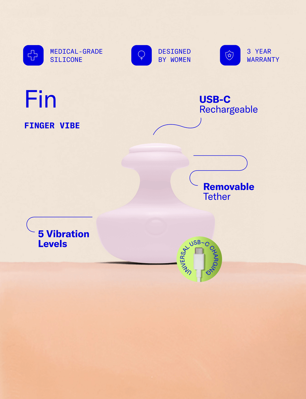 Fin Finger Vibrator