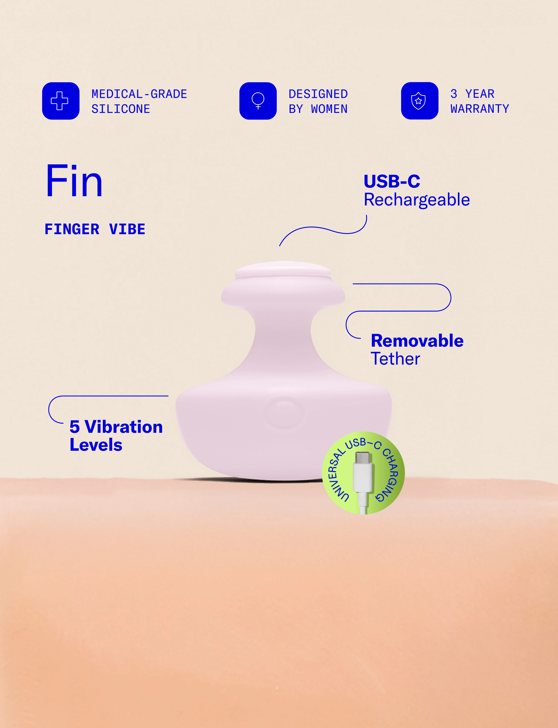 Fin Finger Vibrator