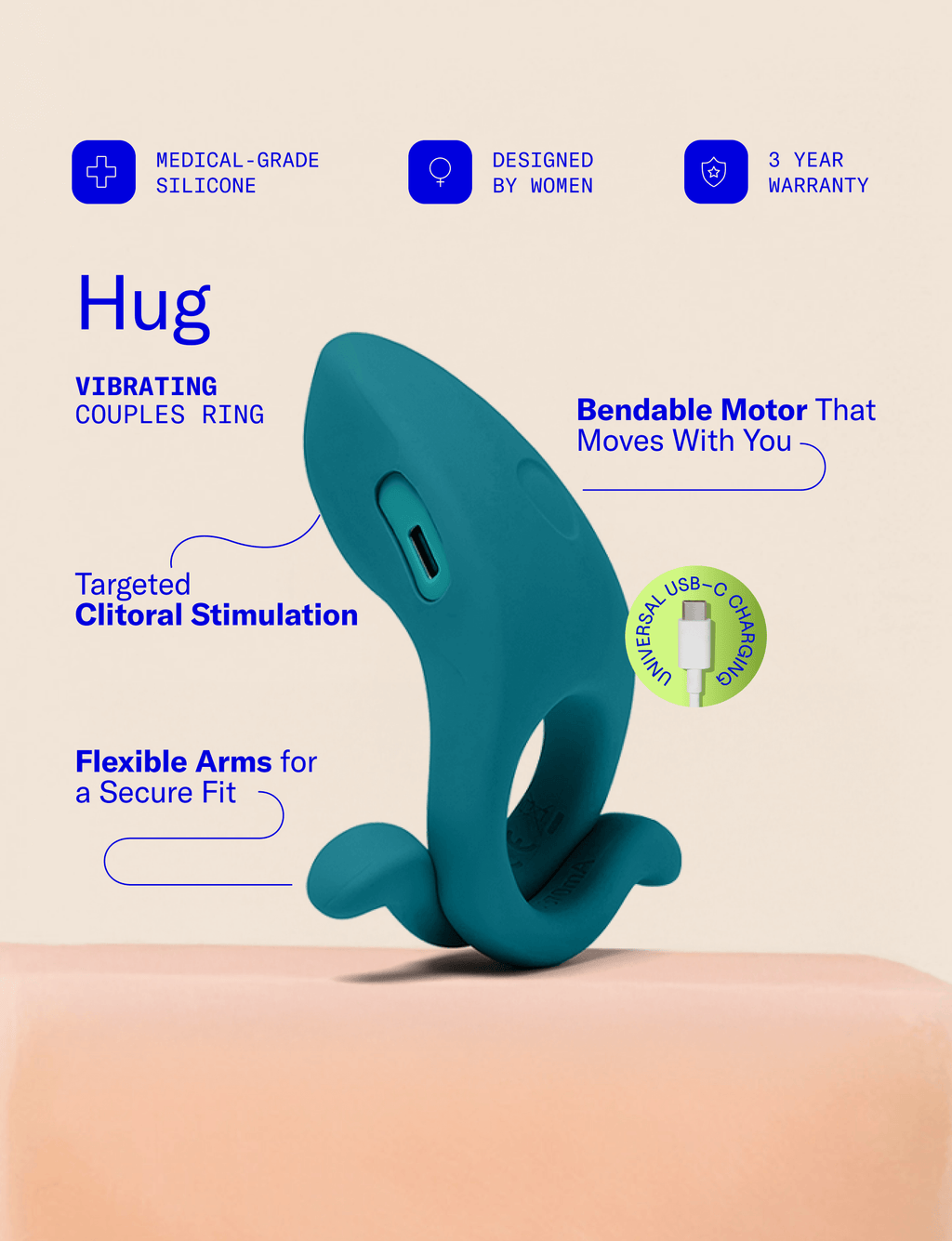 Hug Vibrating Cock Ring