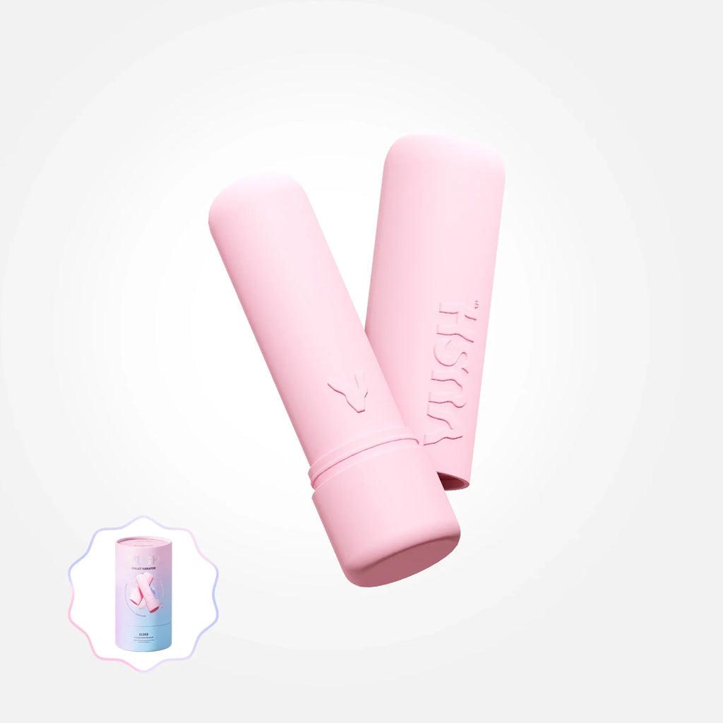 Gloss - Compact + Rechargeable Pink Bullet Vibrator with Travel Case