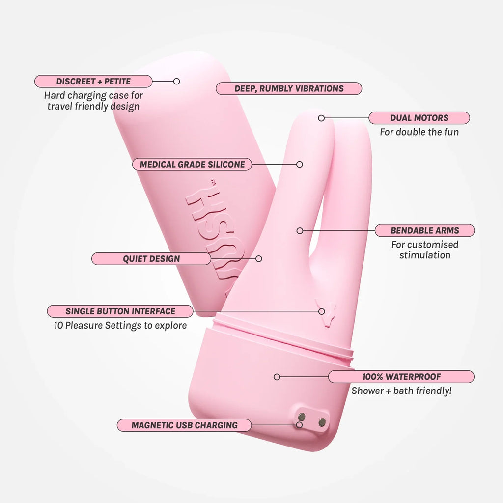 Swish Compact Dual Tip Vibrator - Pink Friday