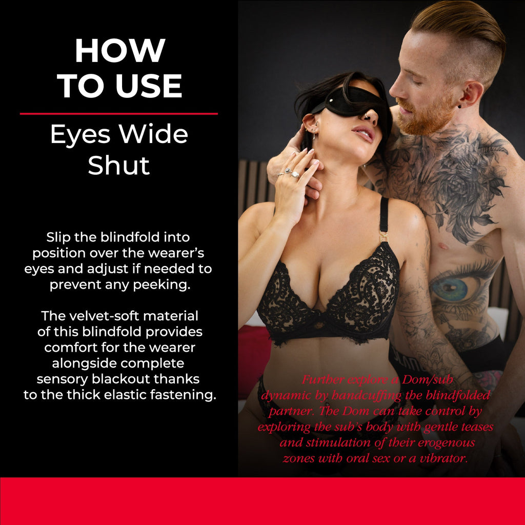 Sei Mio Eyes Wide Shut - Soft Velvet Blindfold