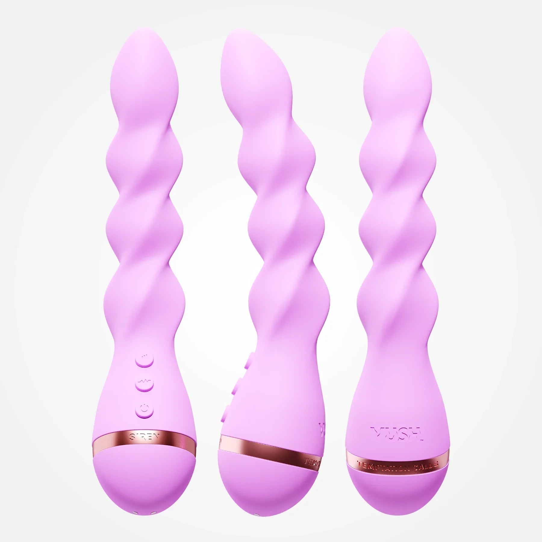 Siren - Purple Rechargeable Twist Vibrator with Gyrating Tip