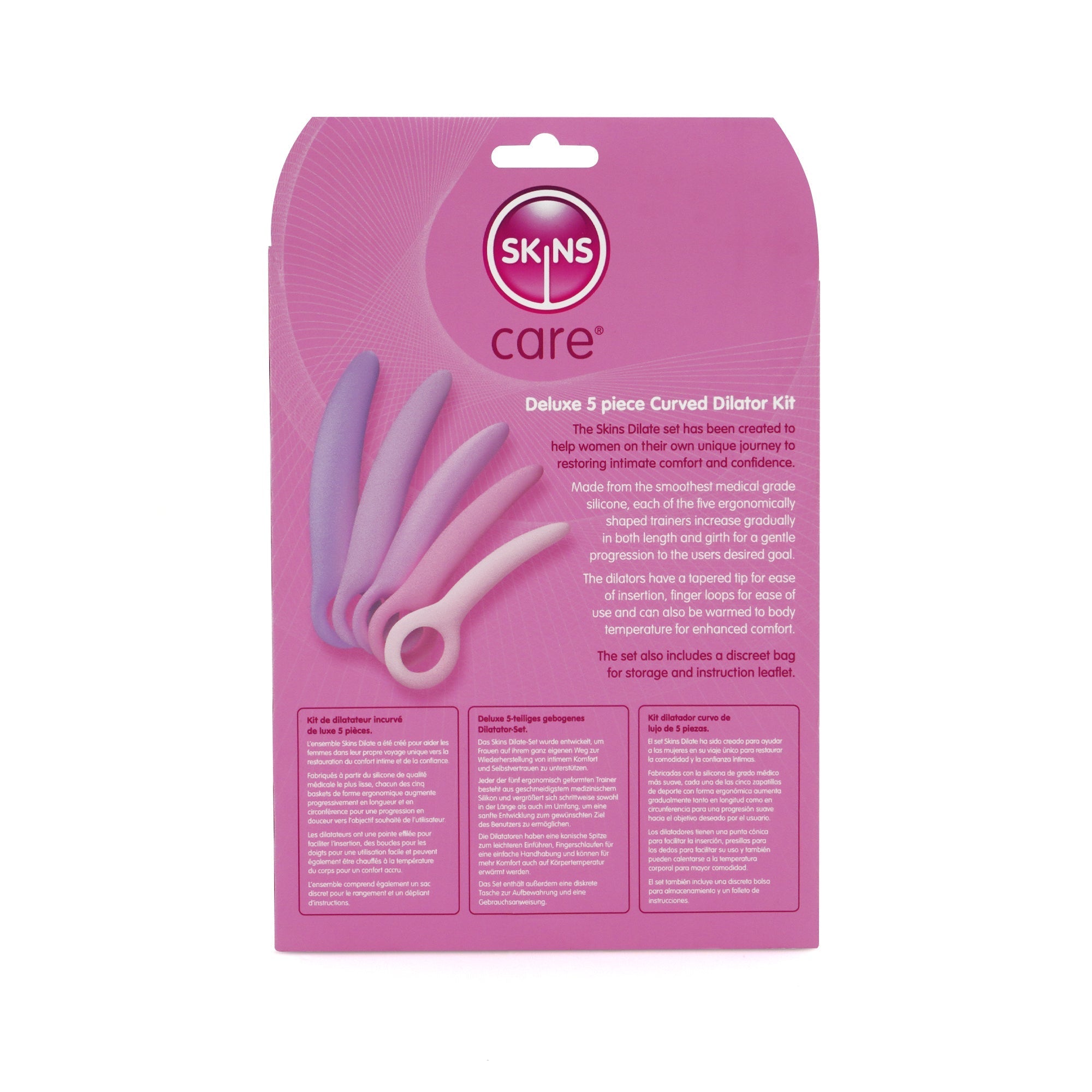 Skins Care 5-Piece Curved Dilator Kit (Sizes S-M-L)