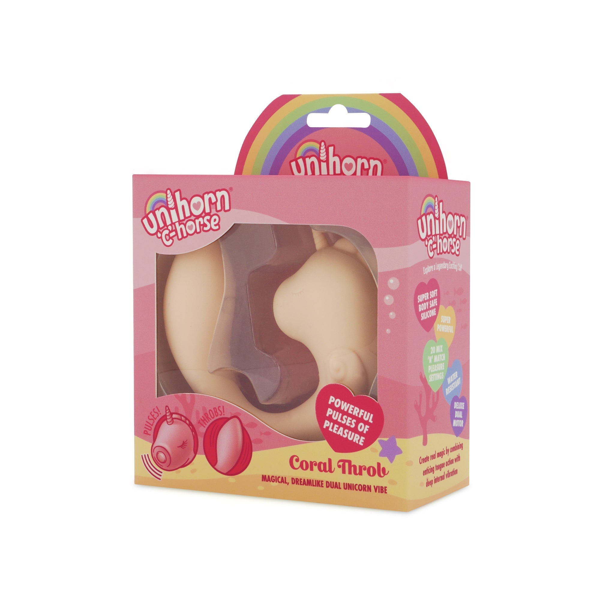 Coral Throb C-Horse Clitoral & G Spot Vibrator