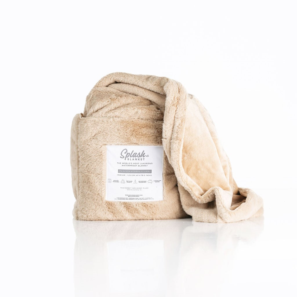 Furlush Waterproof Squirt  Blanket™ - Chai