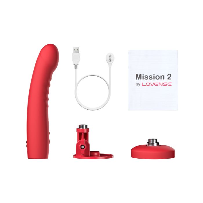 Lovense Mission 2 Touch Sensitive App Control Vibrating Dildo with Suction Cup