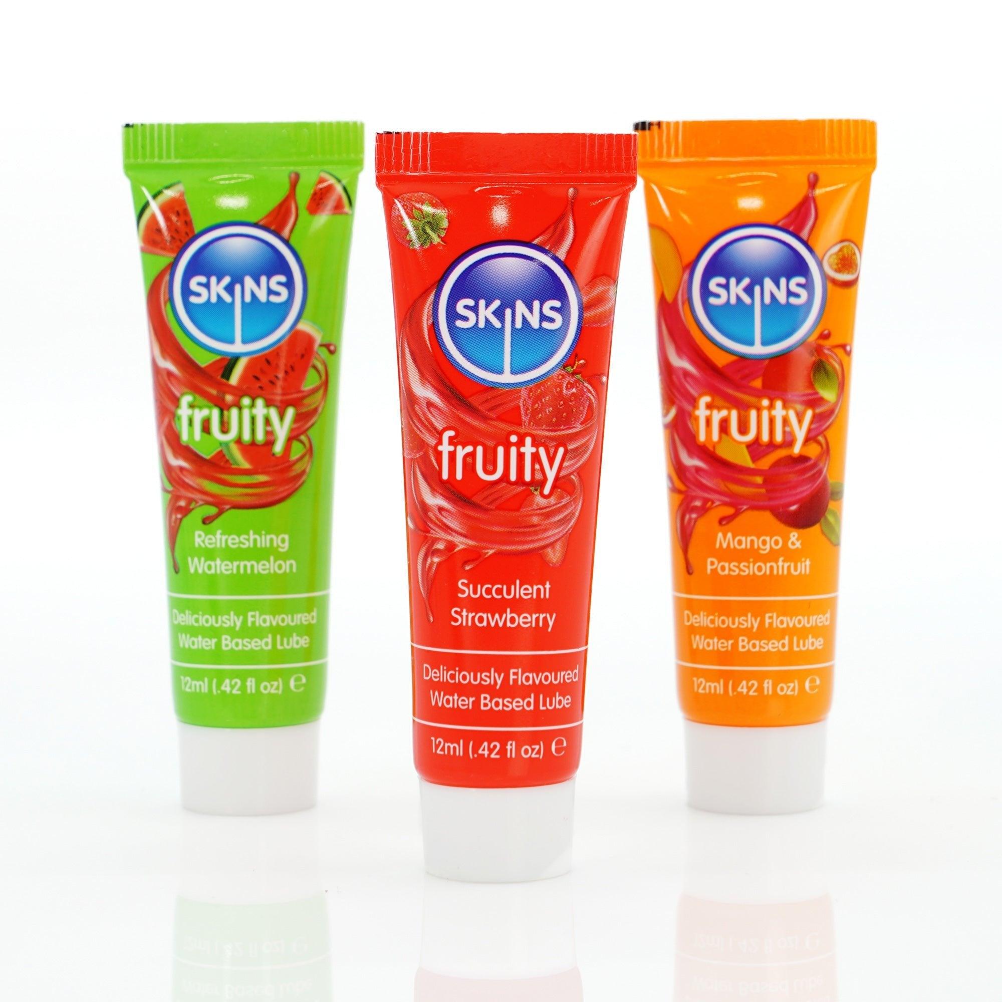 Skins Fruity Lubes Sampler Tubes (3 x 12ml)