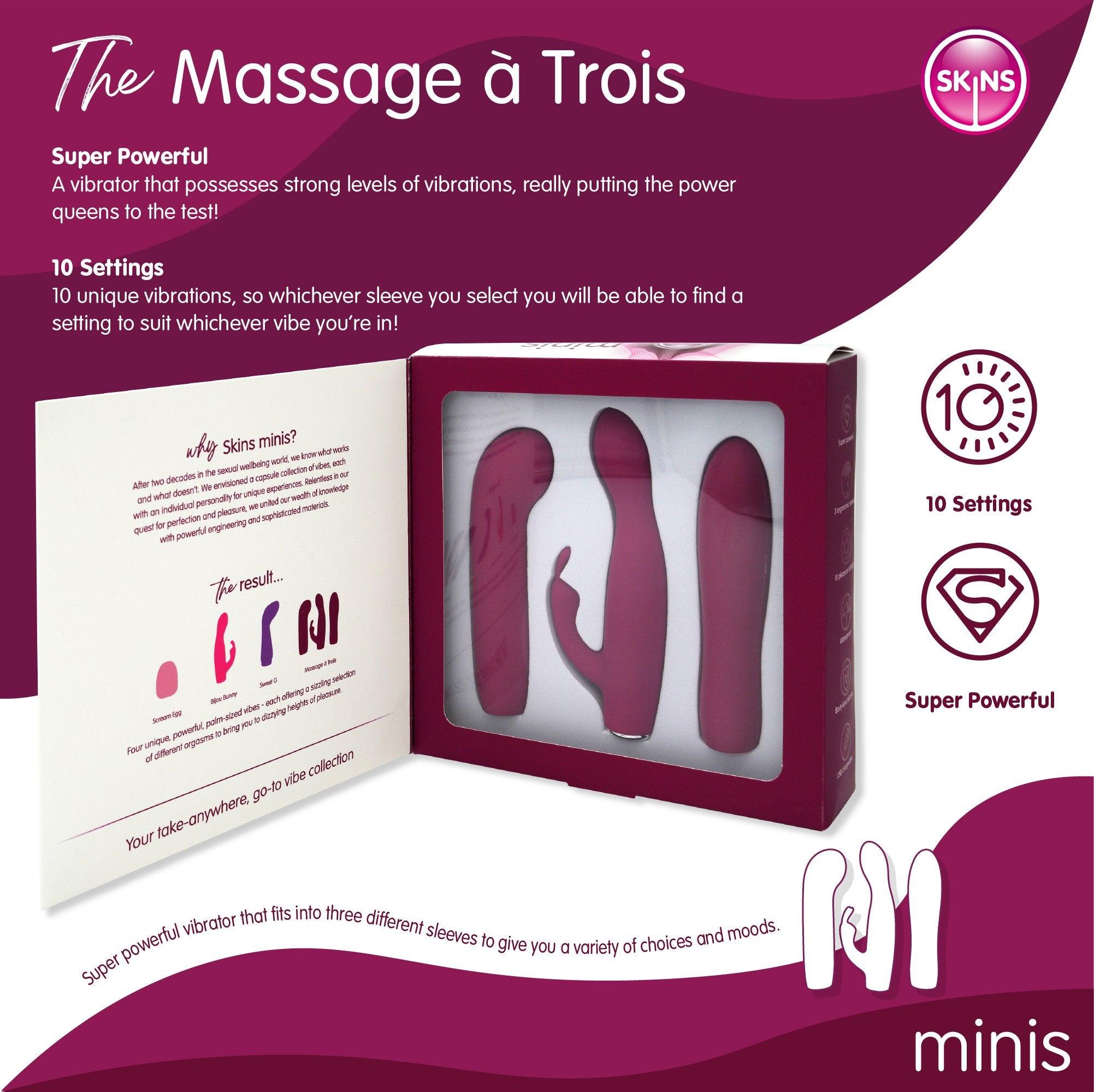Skins Minis - Massage A Trois Sexual Play Toys